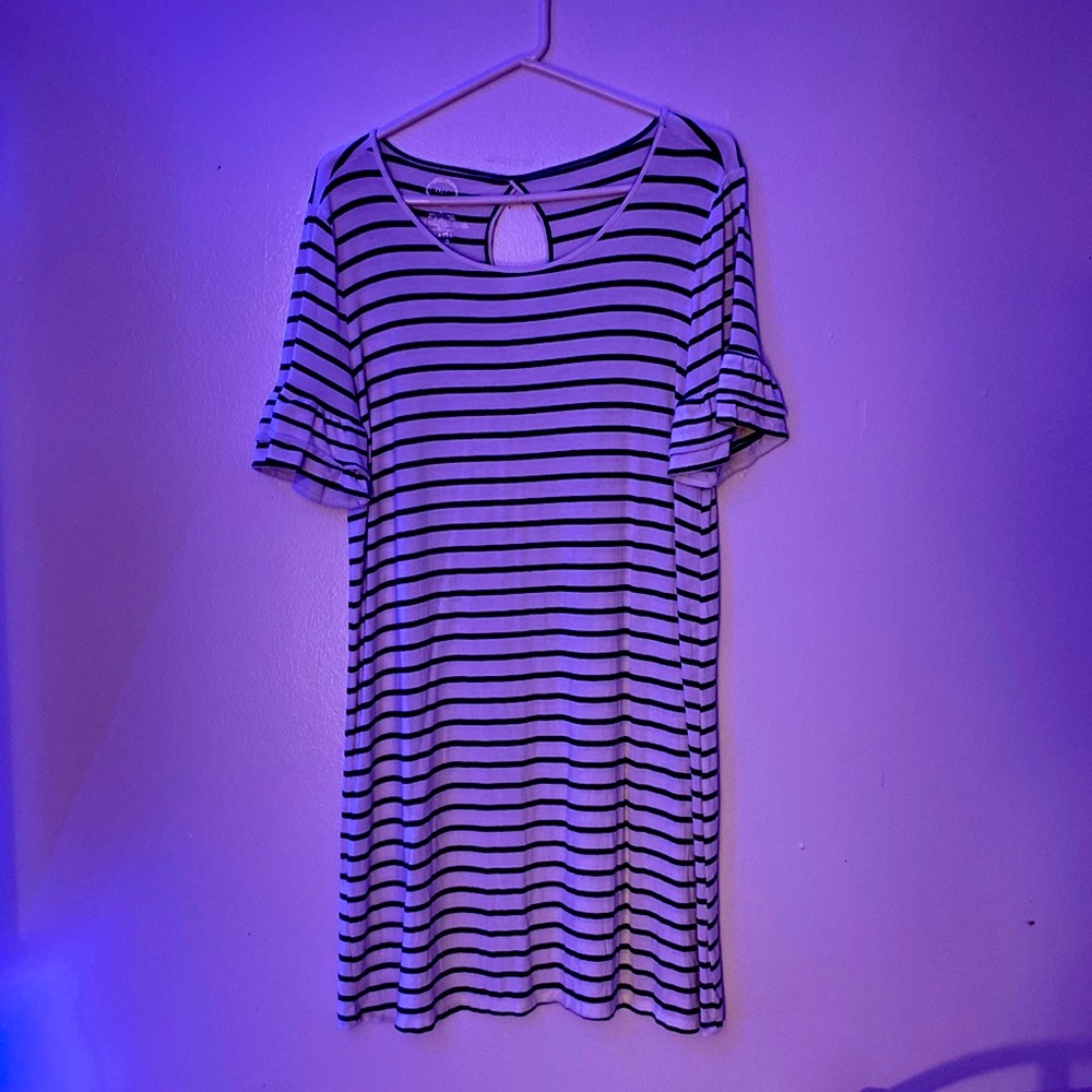 Never worn dress,long striped dress.